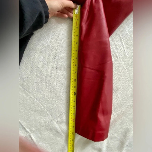 Red Danier Leather Jacket - Picture 15 of 17